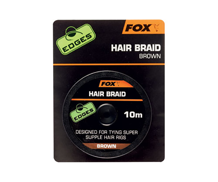 Поводковый материал Fox Edges Hair Braid 10м Brown