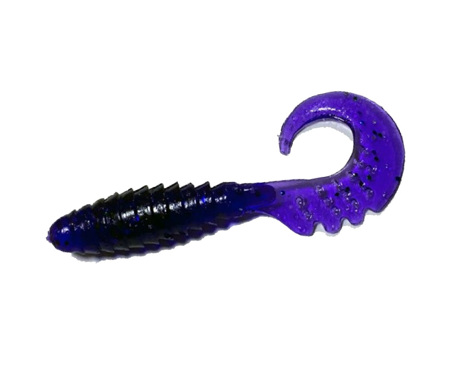 Твістер Fishup Fancy Grub 2" #060 Dark Violet Peacock Silver