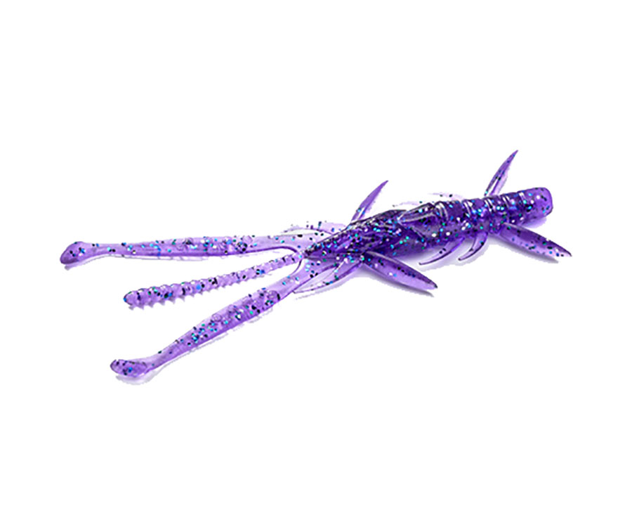 М'яка приманка Fishup Shrimp 3" #060 Dark Violet Peacock Silver