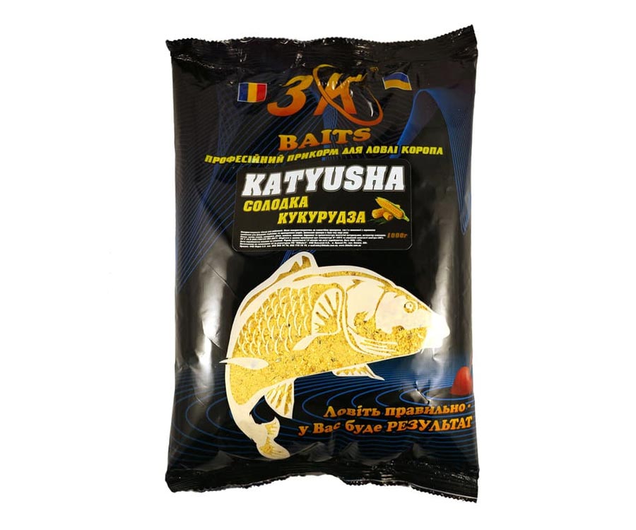 Сухая смесь 3KBaits Katyusha Porumb Dulce сладкая кукуруза