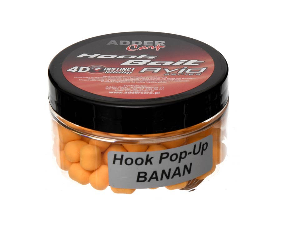 Бойли Adder Carp Hook Boilies Avid Pop-Up Dumbell 90мл 8/10мм Banan