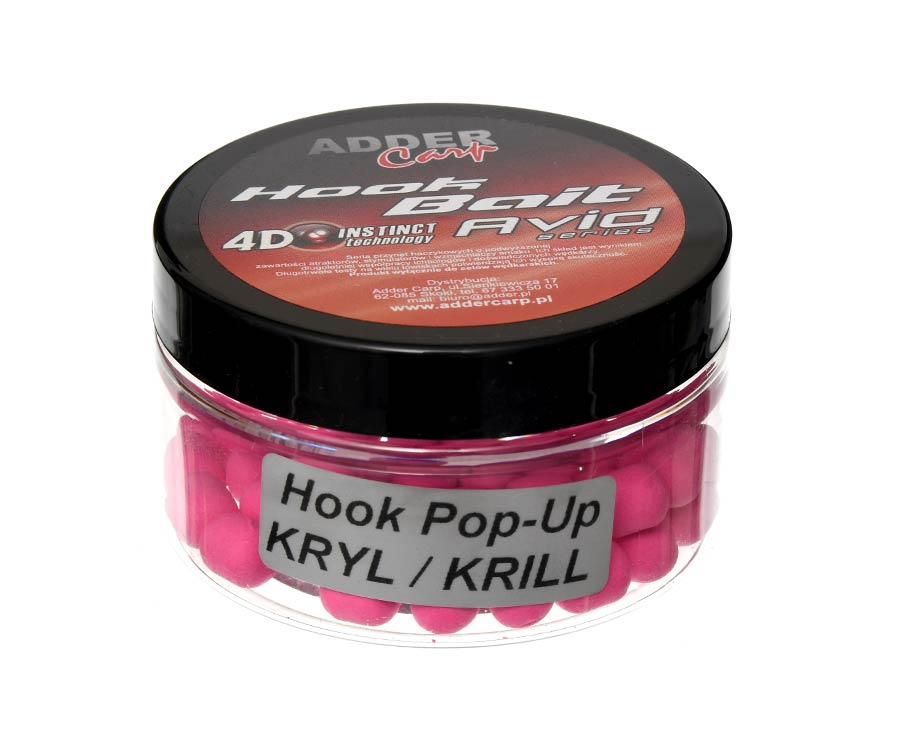 Бойлы Adder Carp Hook Boilies Avid Pop-Up Dumbell 90мл 8/10мм Krill