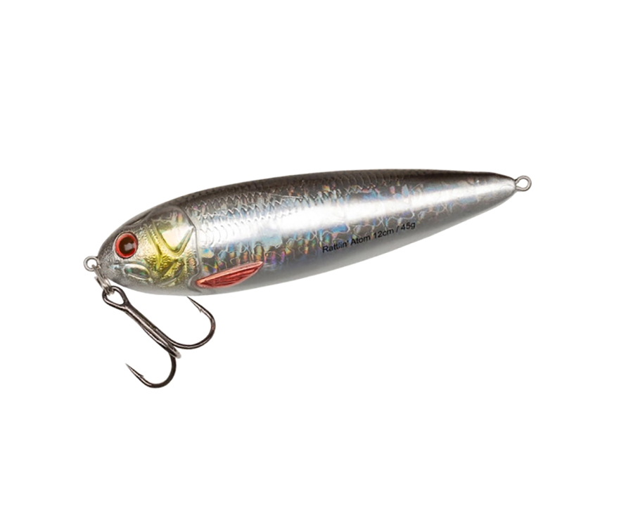 Блешня Abu Garcia Beast Rattlin Atom 12см Silver Roach