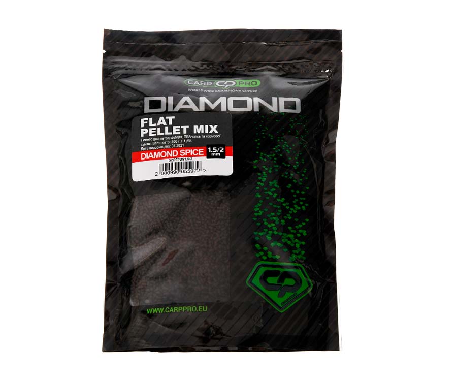 Пелетс Carp Pro Diamond Flat Pellets Mix 1.5/2мм Diamond Spice