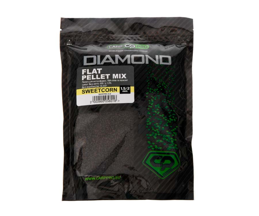 Пелетс Carp Pro Diamond Flat Pellets Mix 1.5/2мм Sweetcorn