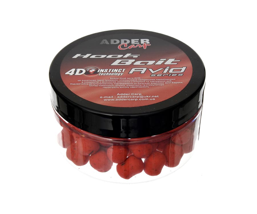 Бойлы Adder Carp Avid Hook Wafters Strawberry 8-12мм