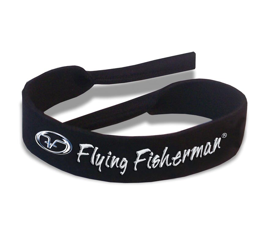Шнурок неопреновий для окулярів Flying Fisherman Black Logo Neoprene Retainer