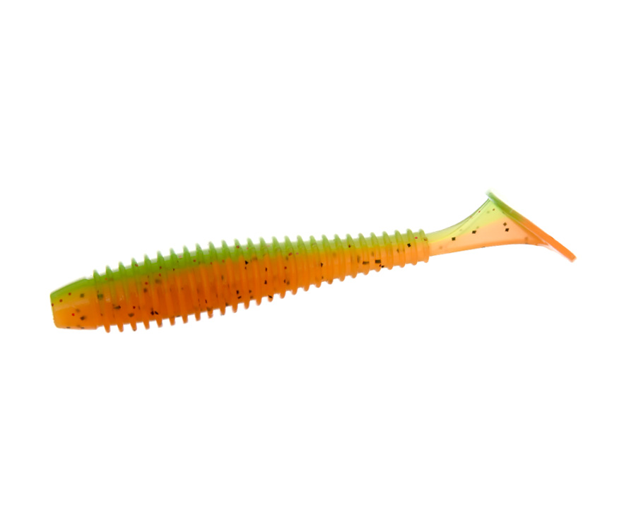 Виброхвост Flagman Mystic Fish Fat 3.8" #0215 Orange/Chartreuse