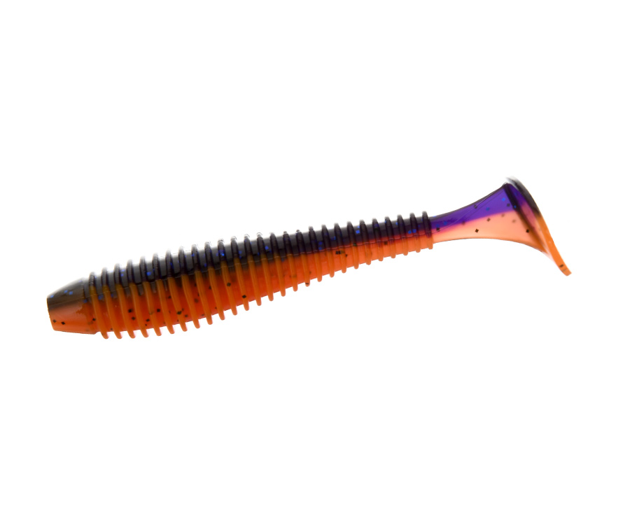 Виброхвост Flagman Mystic Fish Fat 3.8" #0502 Violet/Orange