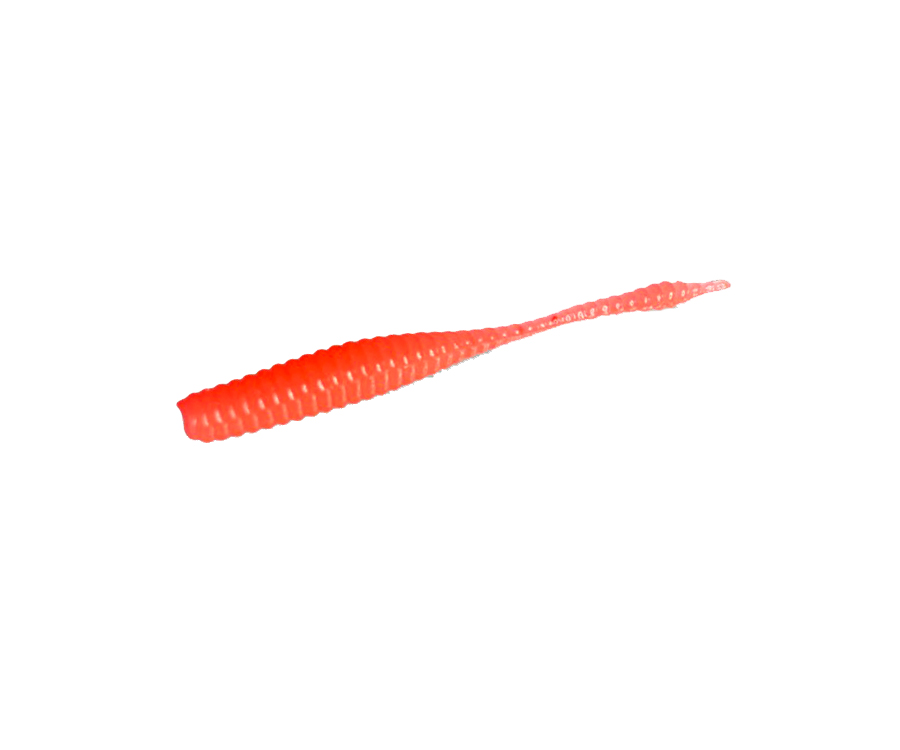 Слаг Big Baits Ribbed Leech 1.8" #015 Red/Glow