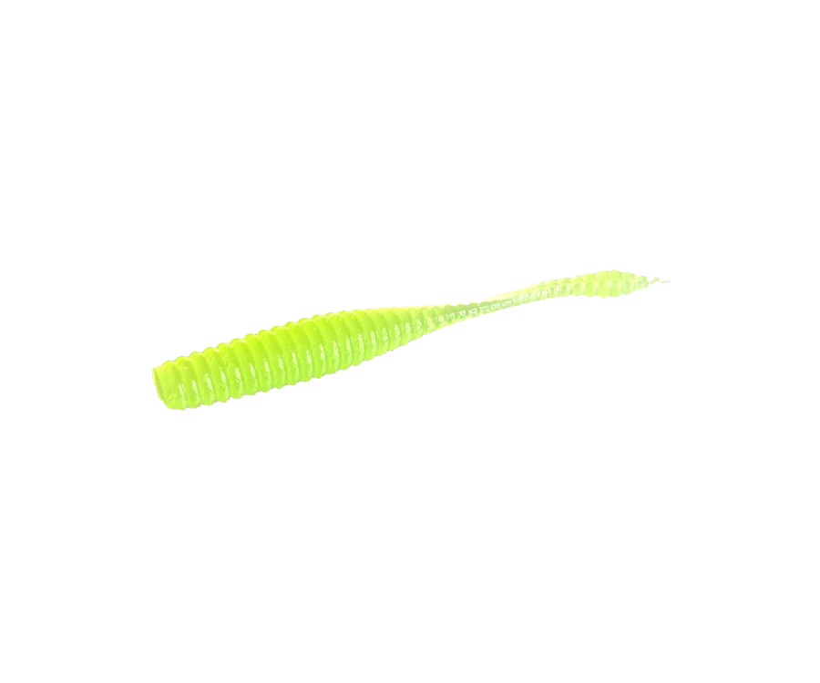 Слаг Big Baits Ribbed Leech 1.8" #014 Lime/Glow
