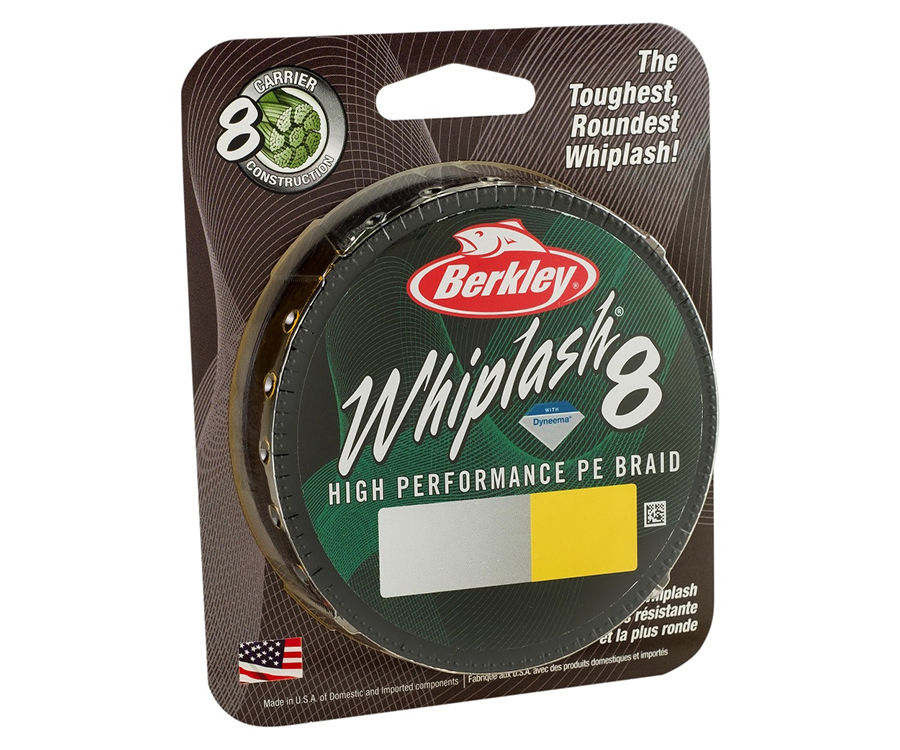 Шнур Berkley Whiplash 8 0.08мм 150м Yellow