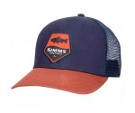 Кепка Simms Trout Patch Trucker Rusty Red
