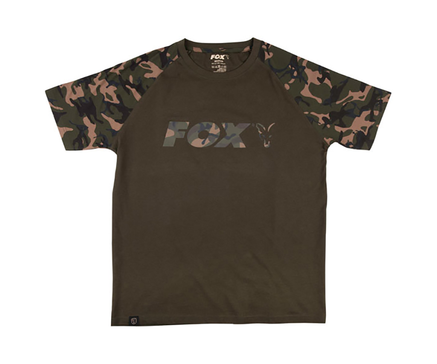 Акція на Футболка Fox Chest Print T-Shirt Khaki/Camo XL від Flagman - 2