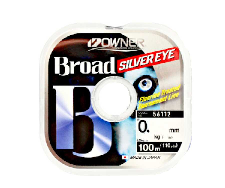 Жилка Owner Broad 100м Silver Eye 0.18мм