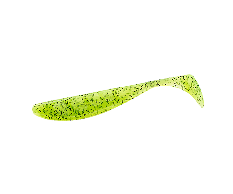 Виброхвост Fishup Wizzle Shad 5" #055 Chartreuse/Black