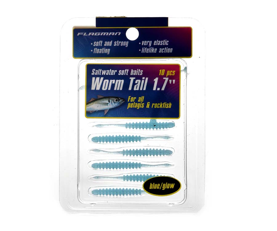 Червь Flagman Worm Tail 1.7" #12