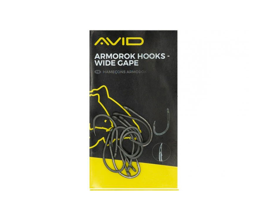 Гачки Avid Carp Armorok Wide Gape Barbed №8