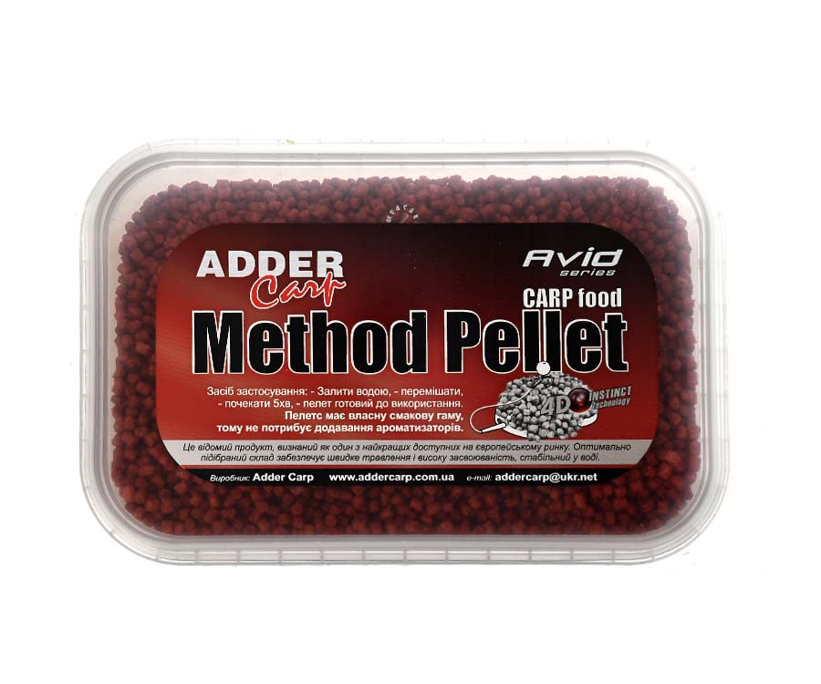 Пеллетс Adder Carp Mikro Method Pellet Avid Krill 300г