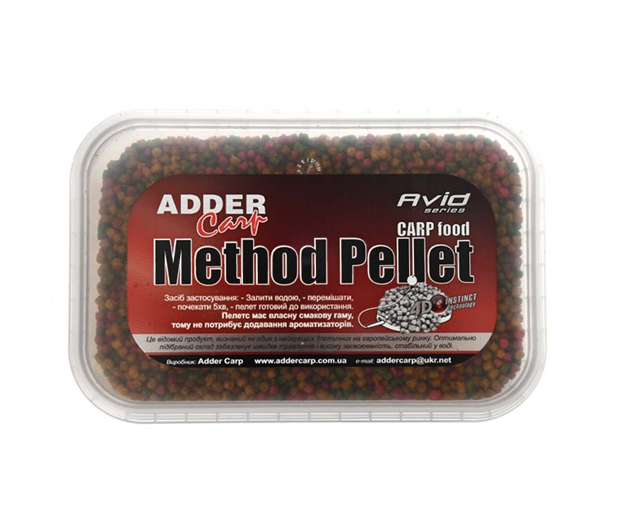 Пеллетс Adder Carp Mikro Method Pellet Avid Fruit Mix 300г