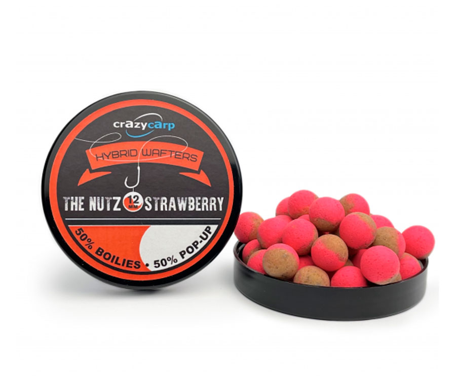 Бойли Crazy Carp The Nutz & Strawberry 12мм