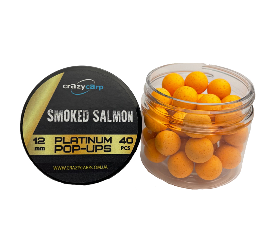 Бойлы Crazy Carp Platinum Pop-Ups Smoked Salmon 12мм