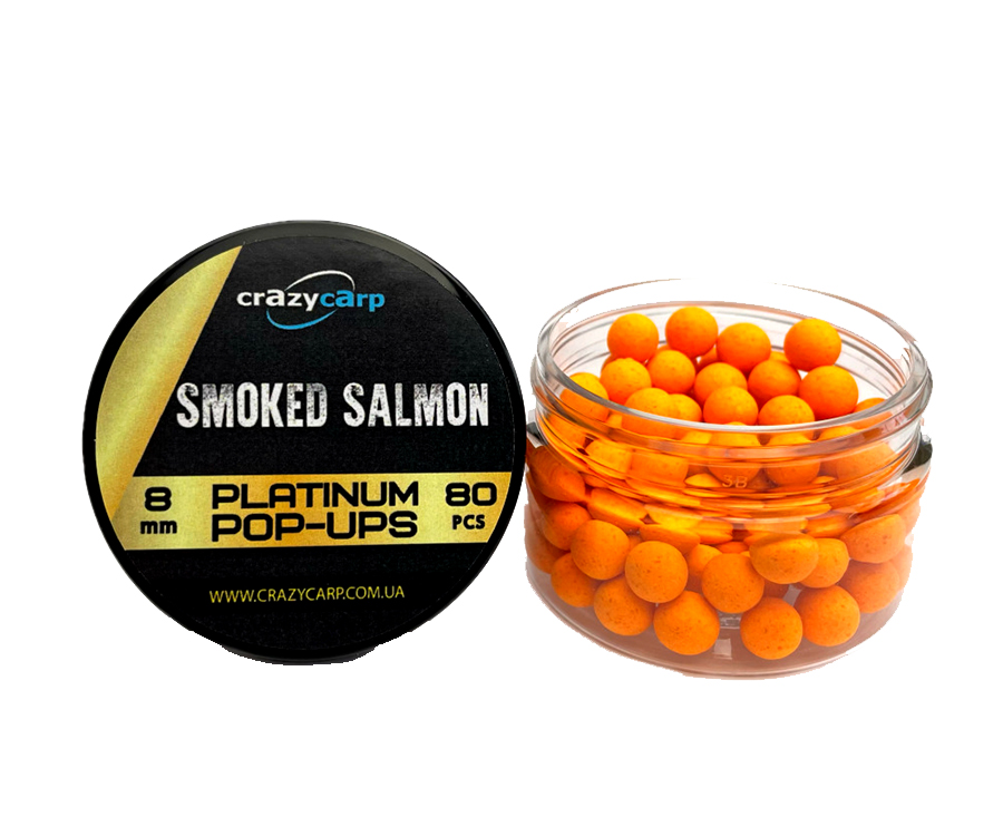 Бойлы Crazy Carp Platinum Pop-Ups Smoked Salmon 8мм