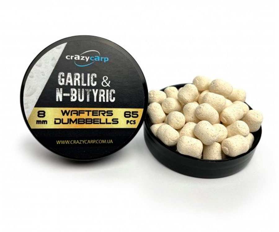 Бойли Crazy Carp Wafters Garlic & N-Butyric 8мм