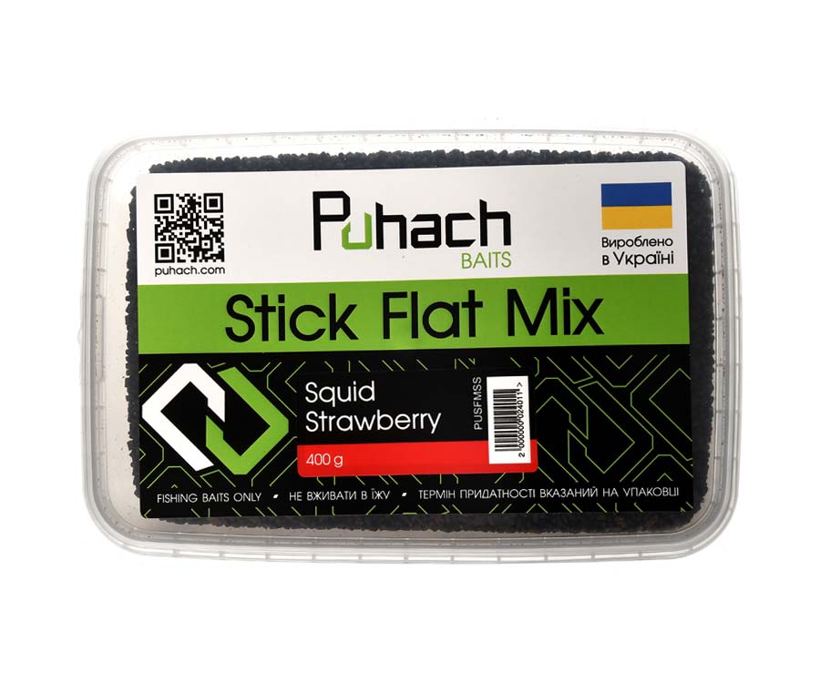Прикормка Puhach Stick-Flat Mix Squid Strawberry