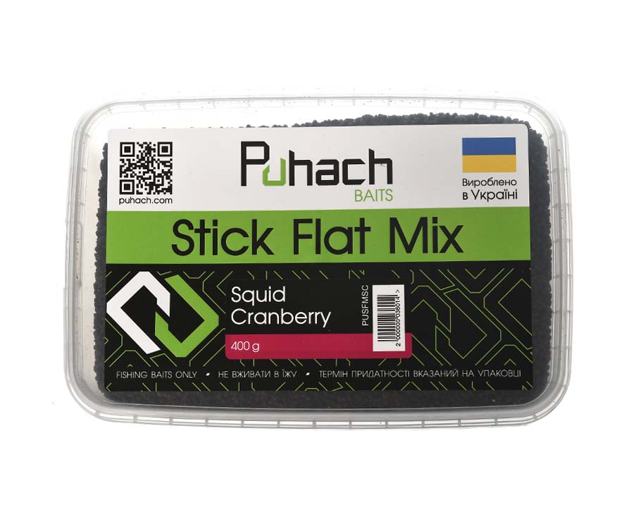 Прикормка Puhach Stick-Flat Mix Squid Сranberry