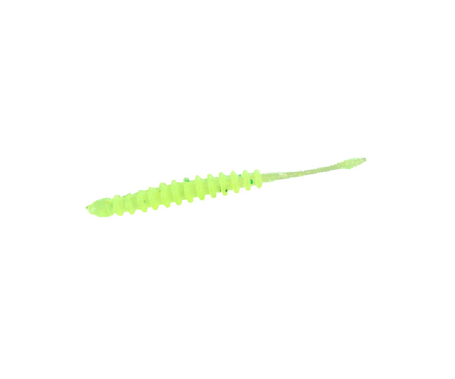 Слаг Big Baits Ribbed Worm 1.8" #114 Lime