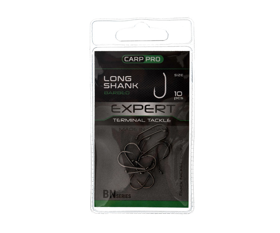 Крючки Carp Pro Black Nickel Long Shank №6