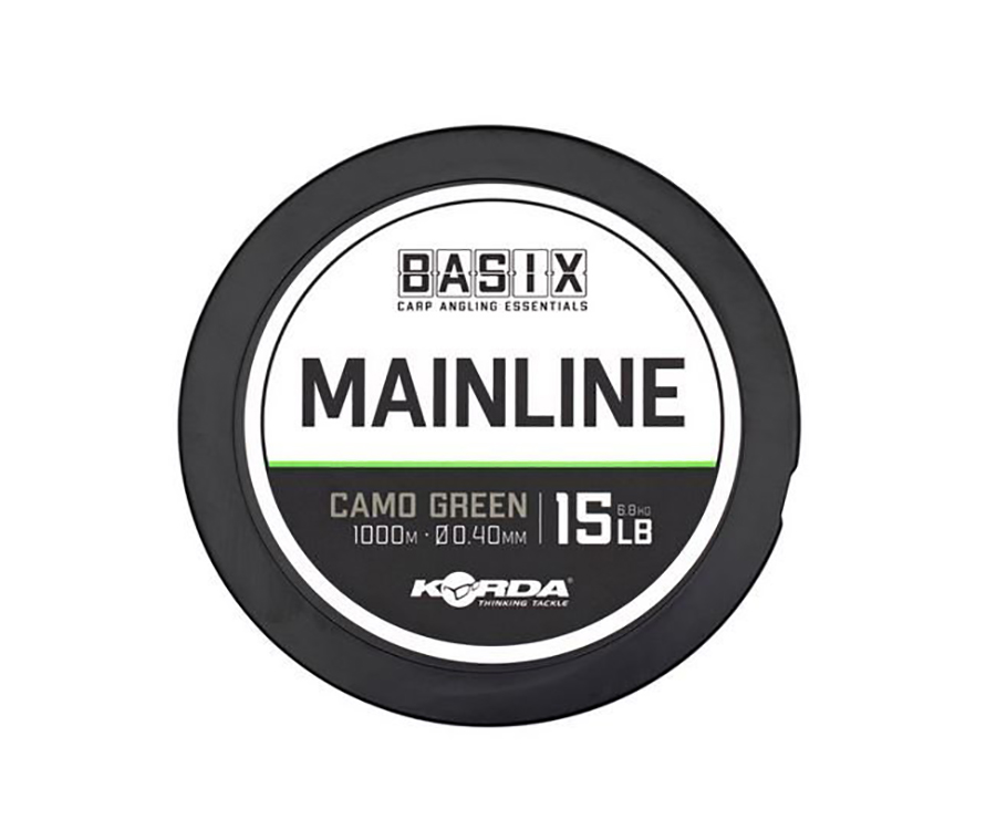 Жилка Korda Basix Main Line 0.4мм 1000м 15lb Camo Green