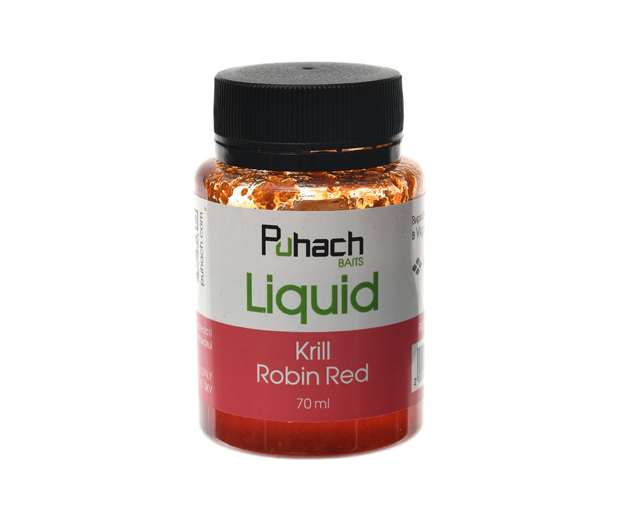 Ликвид PuhachBaits Liquid 70мл Krill Robin Red