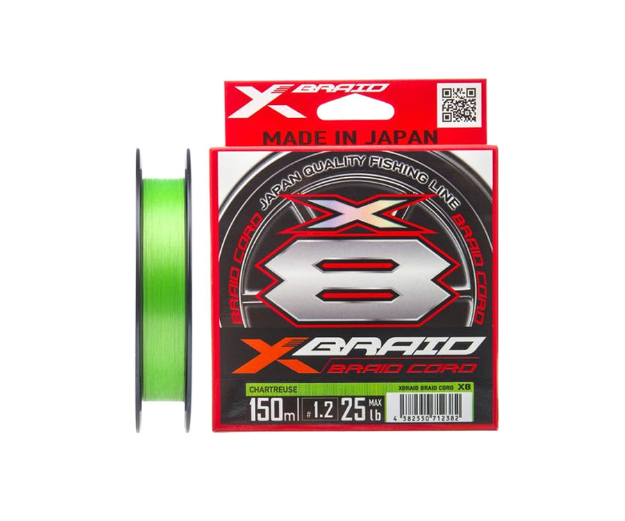 Шнур YGK X-Braid Braid Cord X8 #1.2 150м