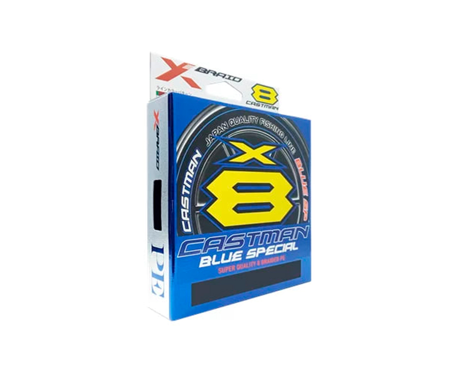Шнур YGK X-Braid Castman Blue Special X8 300м #6.0