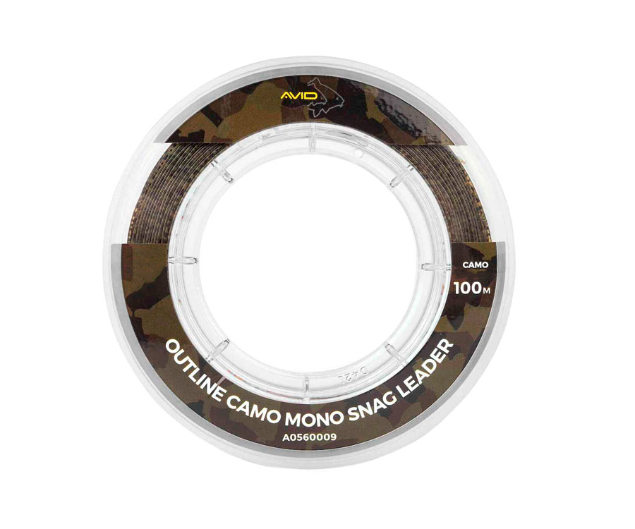 Шок-лідер Avid Carp Outline Camo Mono Snag Leader 0.60мм