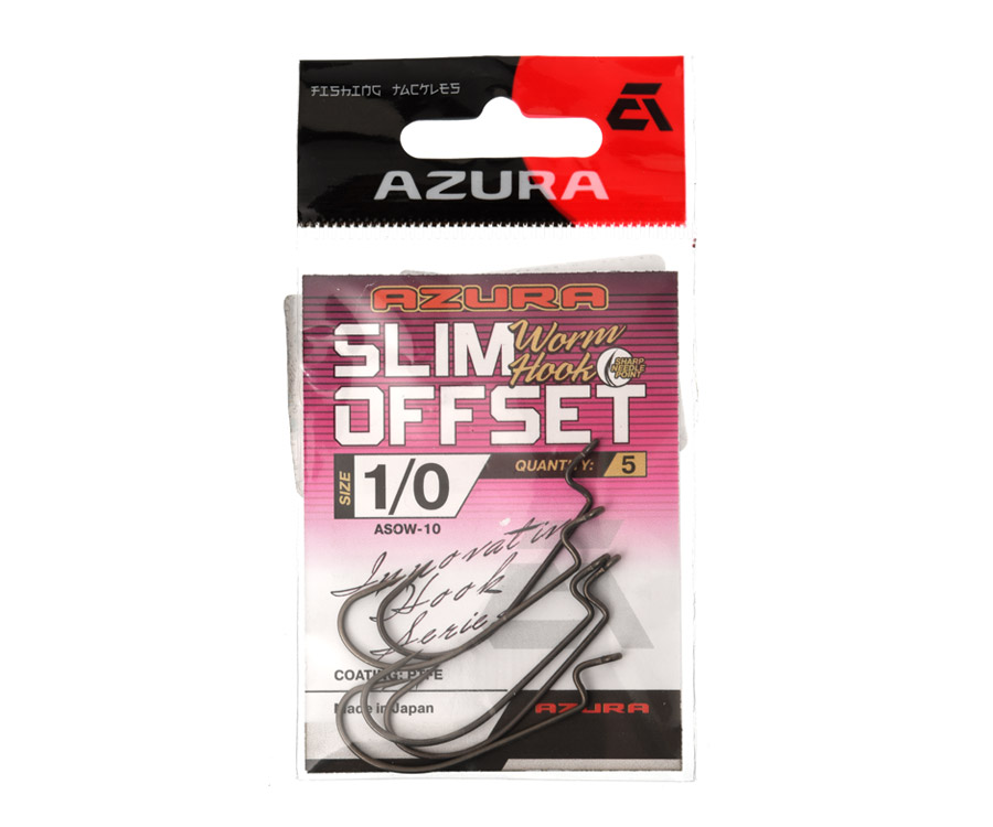 Гачки Azura Slim Offset Worm Hook №1/0