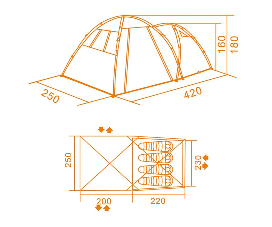 Палатка Tougether 4PE