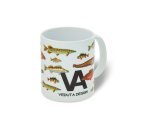 Чашка керамическая Veduta Рыбы 330мл Белая