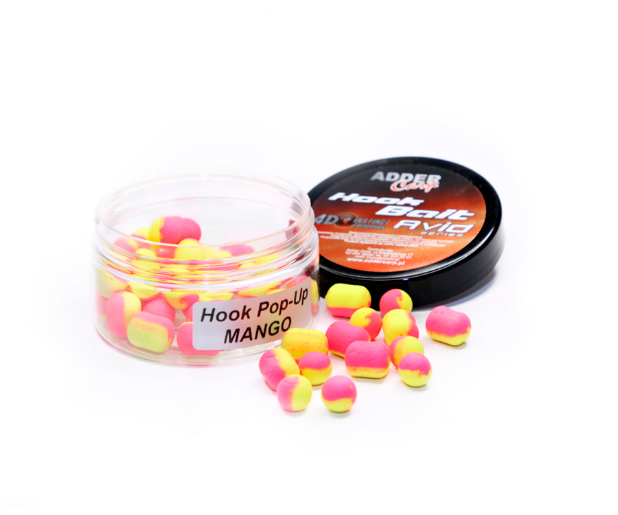 Бойлы Adder Carp Avid Pop-Up Hook Boilies 10мм 90мл Peach-Mango