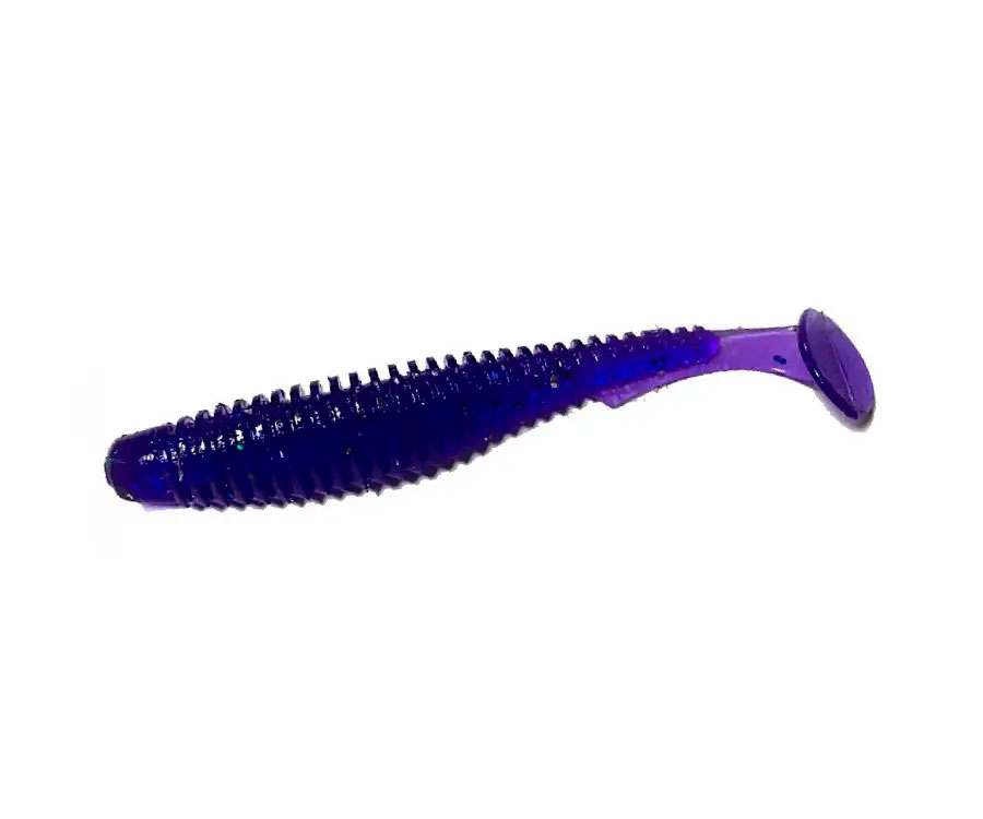 Віброхвіст Fishup U-Shad 3.5" #060 Dark Violet/Peacock & Silver