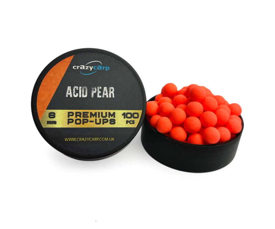 Бойлы pop-up Crazy Carp Acid Pear 6мм