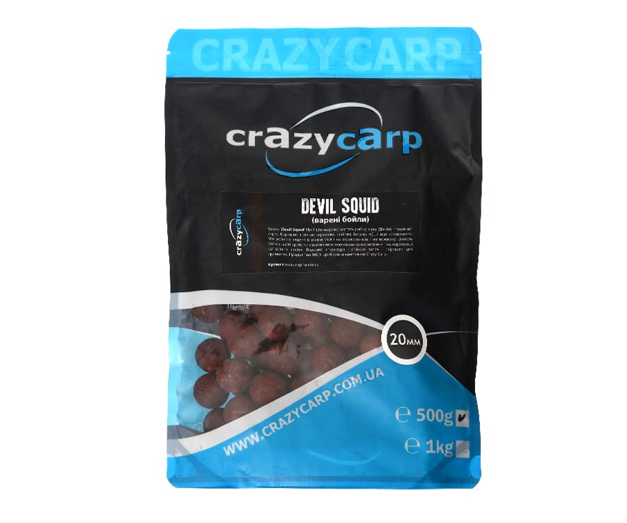 Бойли Crazy Carp Devil Squid Boiled 20мм