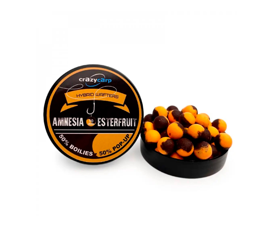 Бойли Crazy Carp Hybrid Wafters Amnesia & Esterfruit 10мм