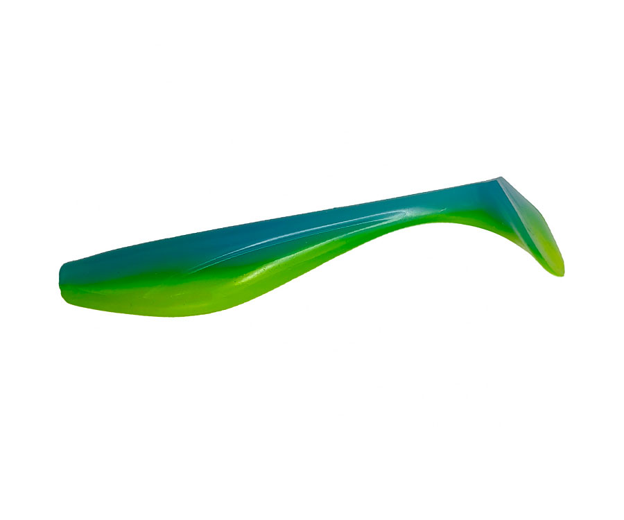 Виброхвост Fishup Wizzle Shad 5" #206 Sky/Chartreuse