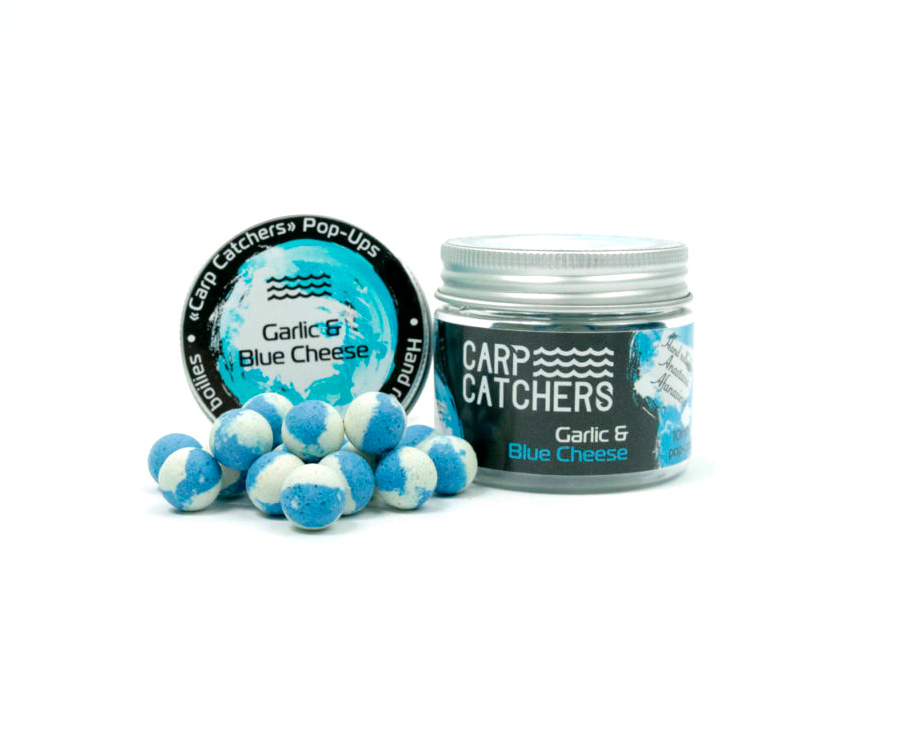 Бойли pop-up Carp Catchers Garlic&Blue Cheese 8мм