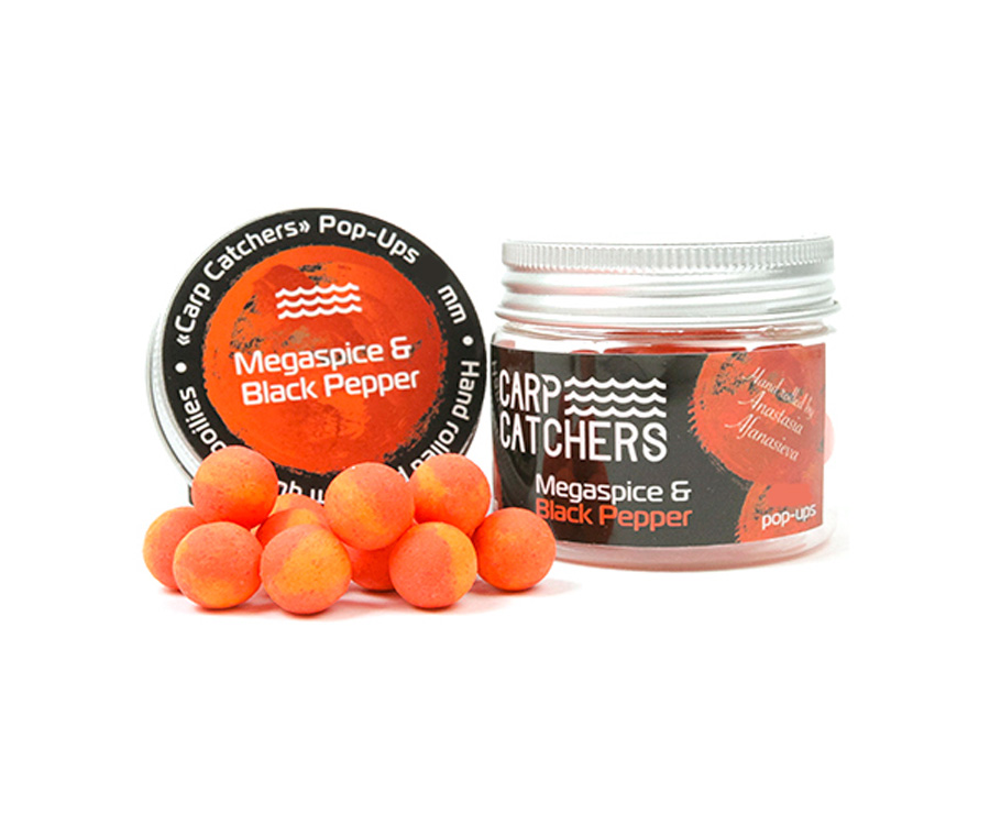 Бойли pop-up Carp Catchers Megaspice&Black Pepper 8мм