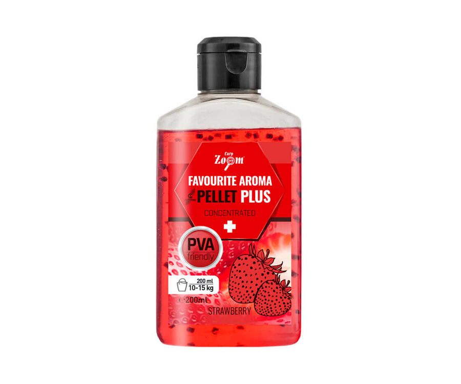 Ликвид Carp Zoom Favourite Aroma Liquid Pellet Plus Strawberry 200мл