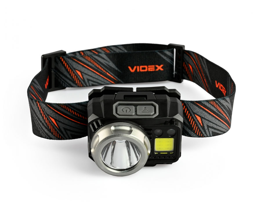 Налобний світлодіодний ліхтарик Videx VLF-H075C 500Lm 5000K